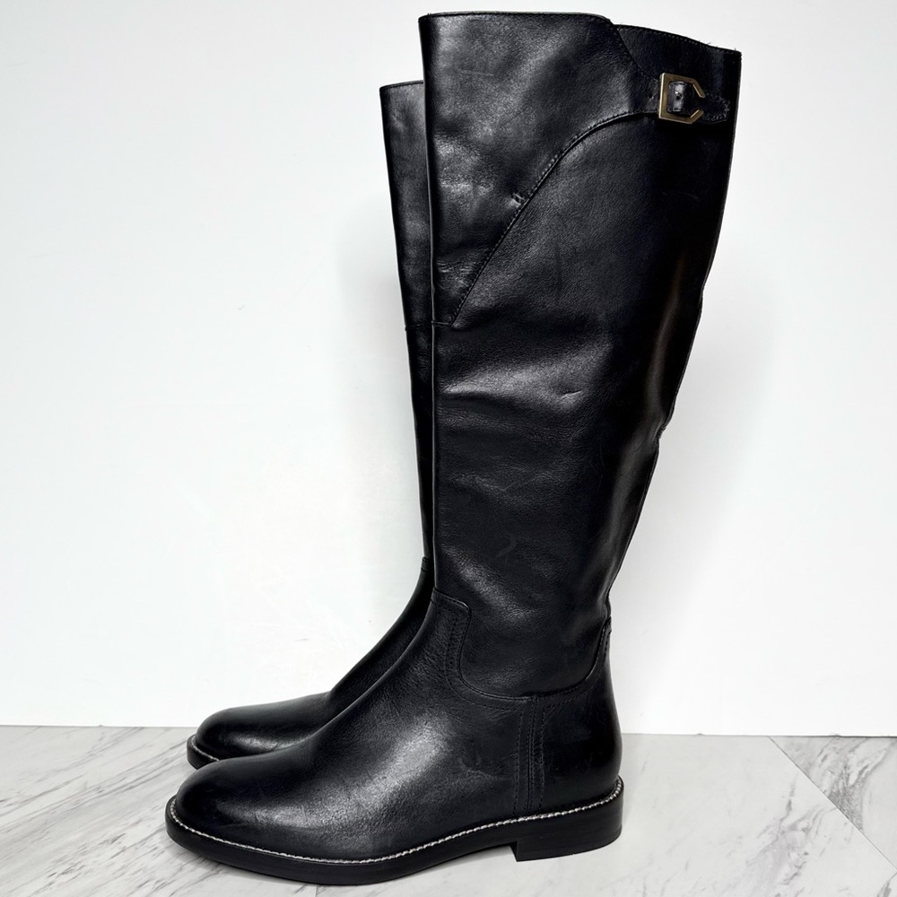Cole Haan Harrington Knee High Black Boot 6B